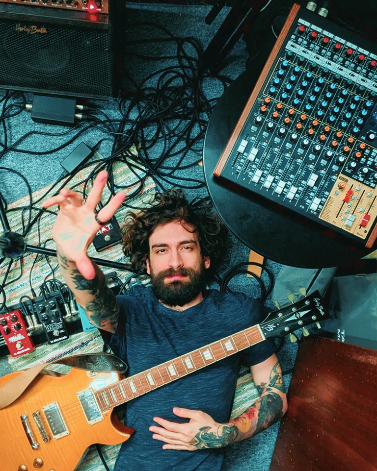 artist with tascam model 12